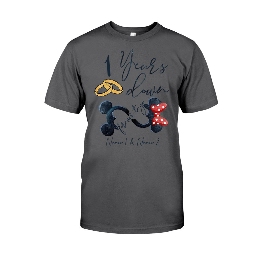 Personalized Couple Mouse T-shirt & Hoodie Custom Names Gift T-shirt & Hoodie GradoCreations