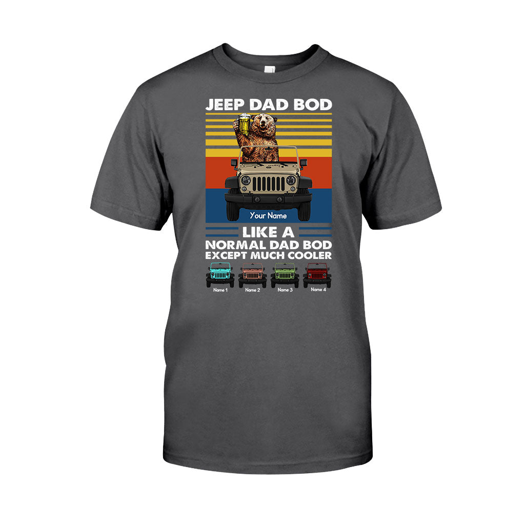 Personalized Jeep Dad Bod T-shirt & Hoodie Custom Name Gift T-shirt & Hoodie GradoCreations