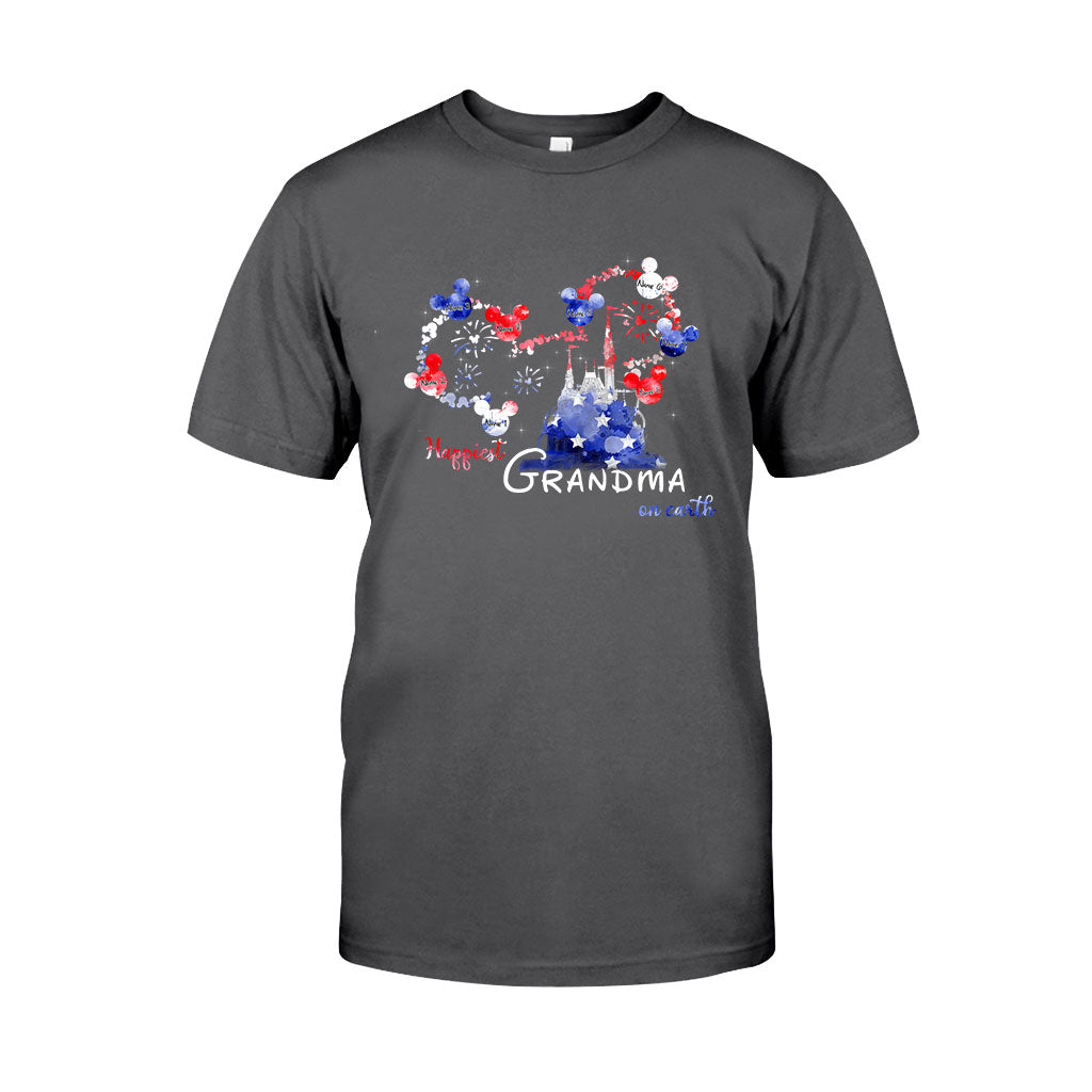 Personalized Happiest Grandma Independence Day T-shirt & Hoodie Gift T-shirt & Hoodie GradoCreations