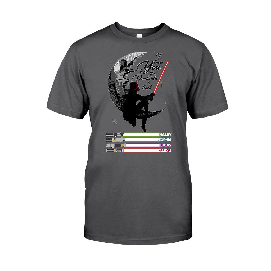 Personalized Father's Day T-shirt & Hoodie I Love You to the Darkside Gift T-shirt & Hoodie GradoCreations
