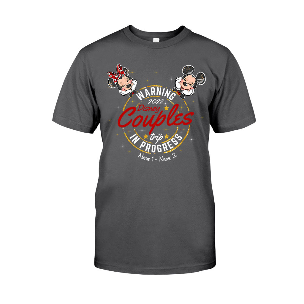 Personalized Disney Couples Trip T-shirt & Hoodie with Names T-shirt & Hoodie GradoCreations