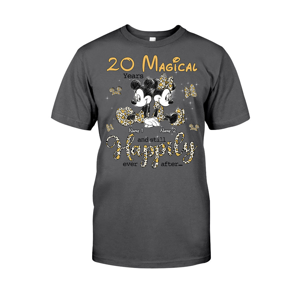 Personalized Couple T-shirt and Hoodie with Custom Names for Anniversary T-shirt & Hoodie GradoCreations