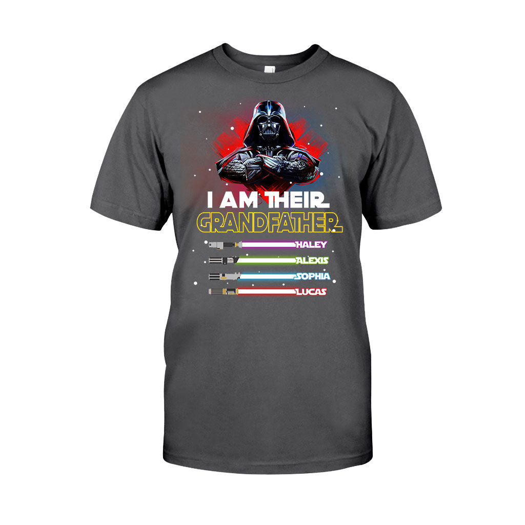 Personalized Grandfather T-shirt & Hoodie with Custom Names T-shirt & Hoodie GradoCreations