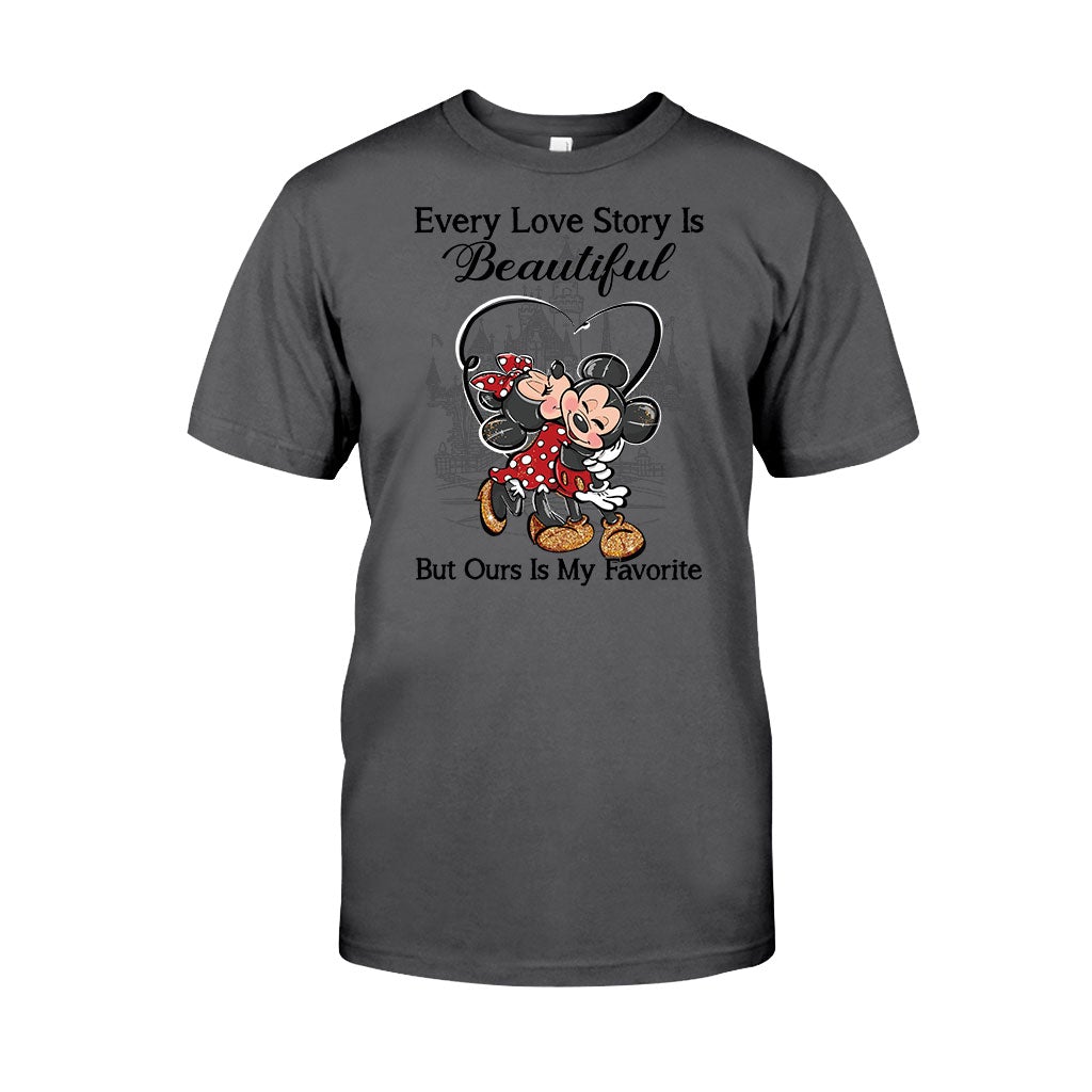 Personalized Love Story Mouse T-Shirt & Hoodie Gift for Couples T-shirt & Hoodie GradoCreations