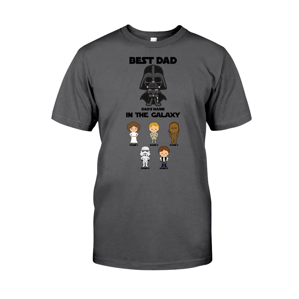 Personalized Best Dad In The Galaxy T-Shirt & Hoodie Gift for Father's Day T-shirt & Hoodie GradoCreations