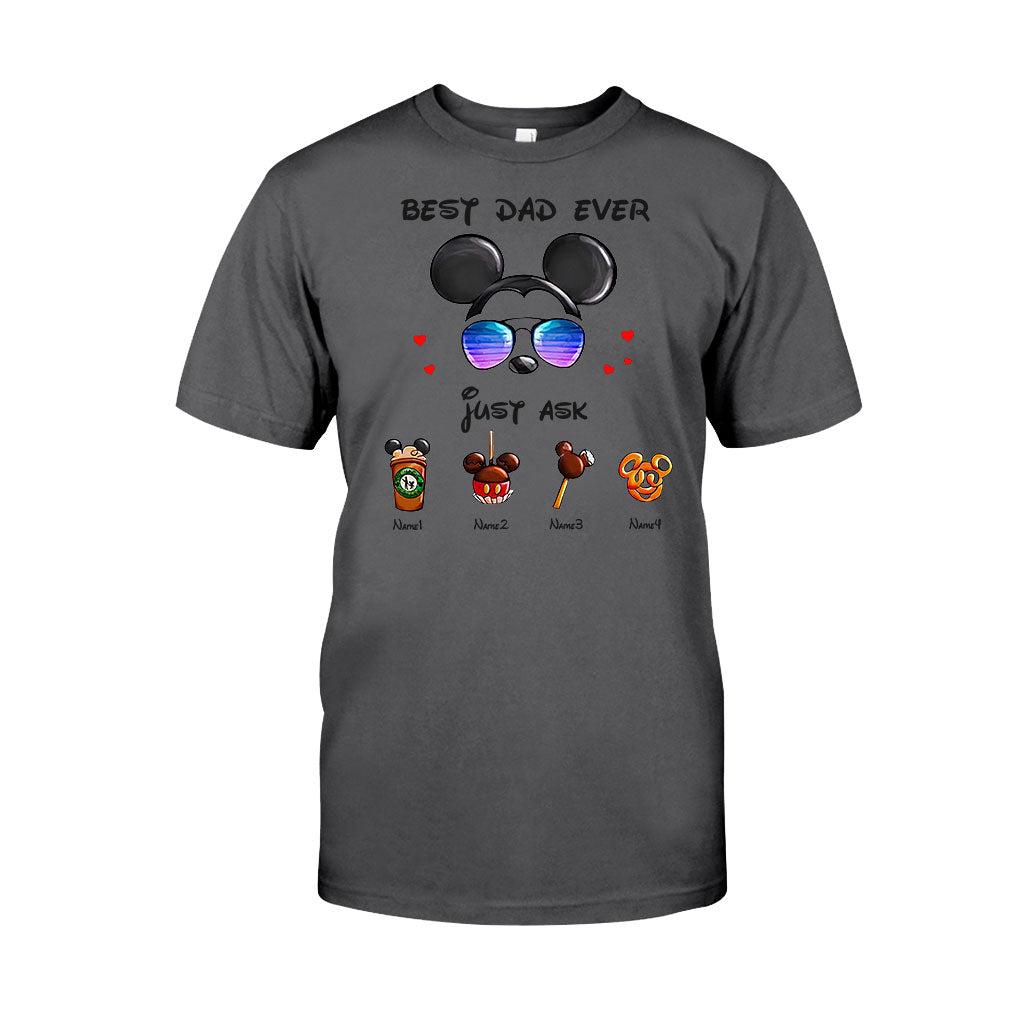 Personalized Best Dad Ever Mouse T-shirt and Hoodie Gift for Father's Day T-shirt & Hoodie GradoCreations