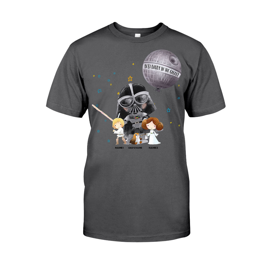 Personalized Best Dad in the Galaxy T-Shirt & Hoodie for Father's Day T-shirt & Hoodie GradoCreations