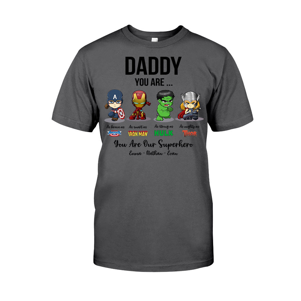 Personalized Father's Day T-shirt Hoodie Superhero Gift T-shirt & Hoodie GradoCreations