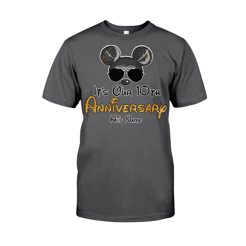 Personalized Anniversary T-shirt & Hoodie with Custom Names T-shirt & Hoodie GradoCreations
