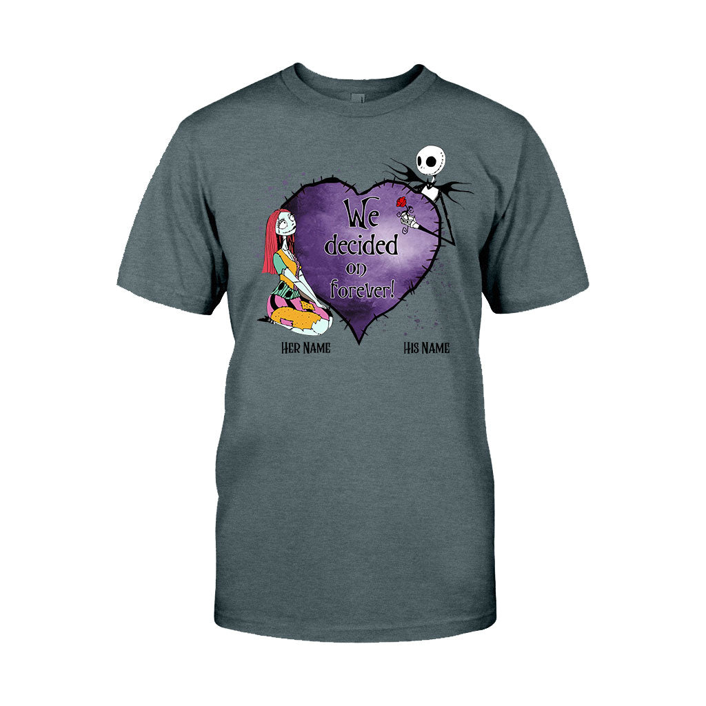 Personalized Couple T-Shirt & Hoodie Custom Names Gift T-shirt & Hoodie GradoCreations