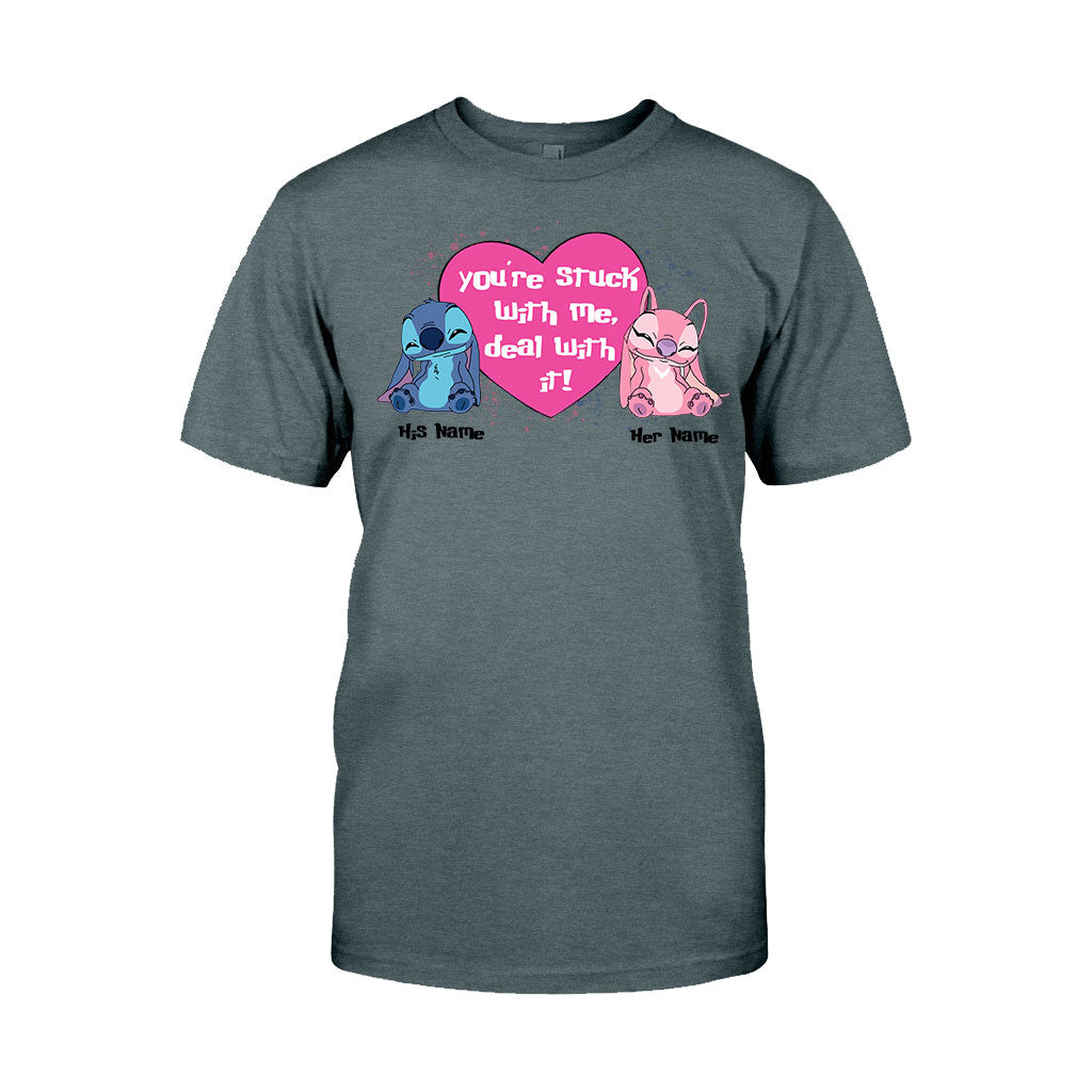 Personalized Couple T-shirt and Hoodie You're Stuck With Me Gift T-shirt & Hoodie GradoCreations