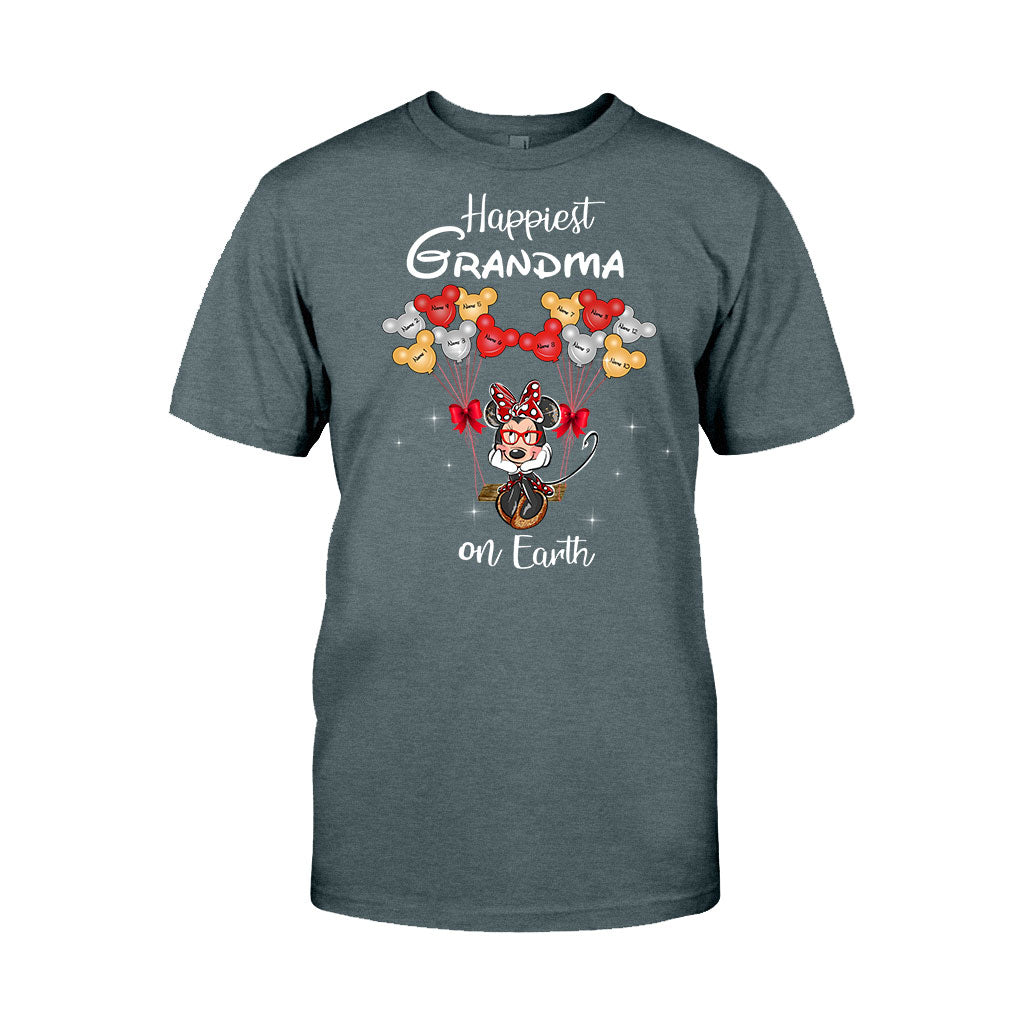 Personalized Grandma T-Shirt & Hoodie with Happiest Grandma Design T-shirt & Hoodie GradoCreations