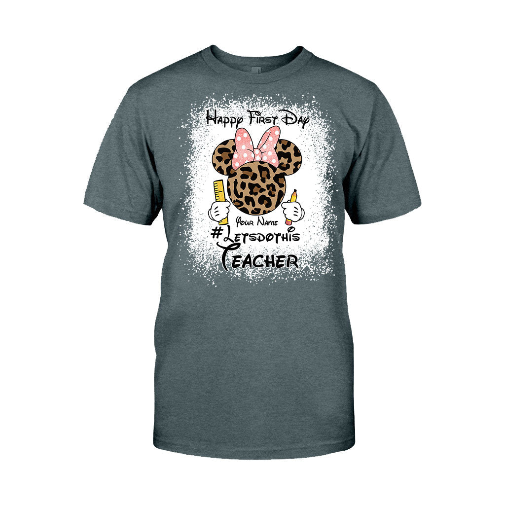 Personalized Teacher T-shirt & Hoodie Happy First Day Gift T-shirt & Hoodie GradoCreations