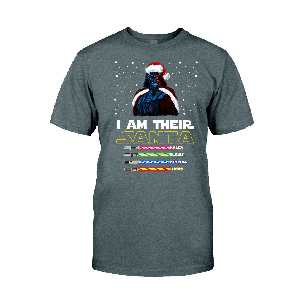 Personalized Christmas T-Shirt & Hoodie Gift for Dad - I Am Their Santa T-shirt & Hoodie GradoCreations