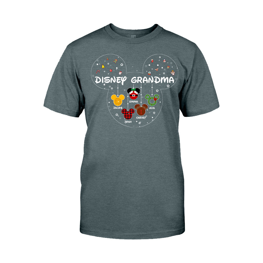 Personalized Christmas T-shirt and Hoodie for Grandma T-shirt & Hoodie GradoCreations