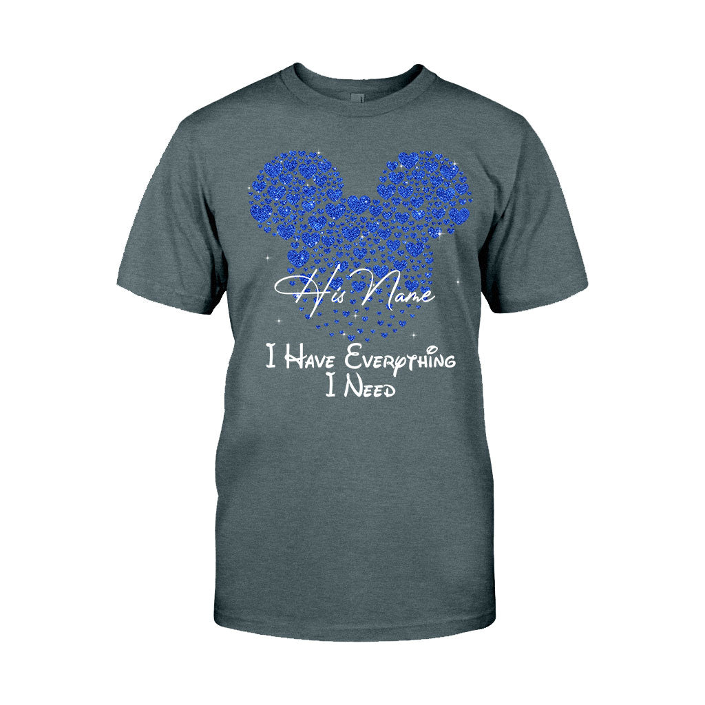 Personalized Mouse T-shirt & Hoodie Custom Name Gift for Couples T-shirt & Hoodie GradoCreations