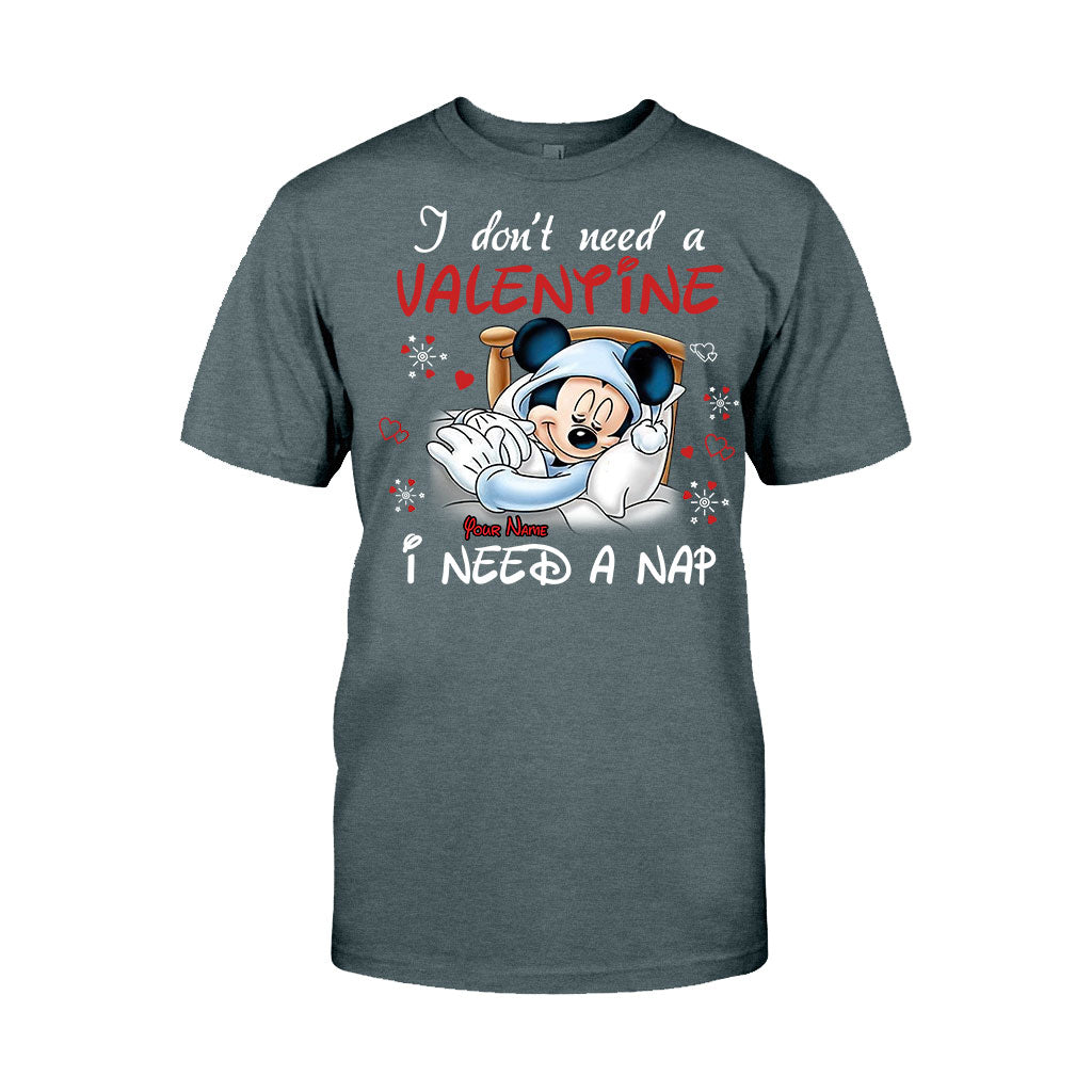 Personalized Valentine T-shirt with Mickey Mouse Design for Her T-shirt & Hoodie GradoCreations