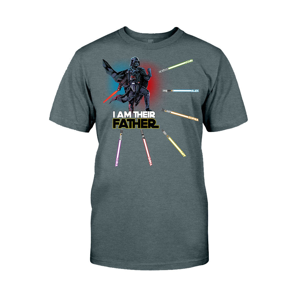 Personalized I Am Their Father T-shirt & Hoodie Custom Names Gift for Dad T-shirt & Hoodie GradoCreations