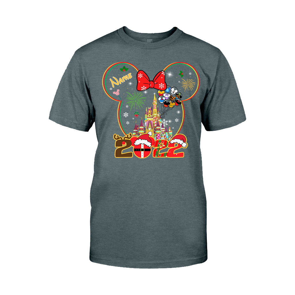 Personalized Christmas Mouse T-shirt & Hoodie for Kids - Custom Name Gift T-shirt & Hoodie GradoCreations