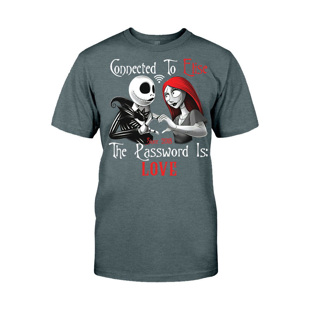 Personalized Couple T-Shirt & Hoodie with Custom Name Gift T-shirt & Hoodie GradoCreations