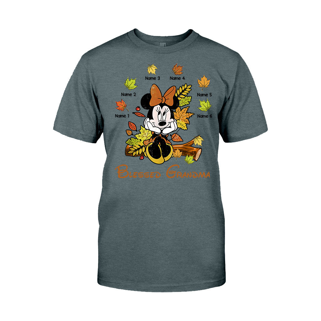 Personalized Blessed Grandma T-Shirt & Hoodie with Custom Names T-shirt & Hoodie GradoCreations