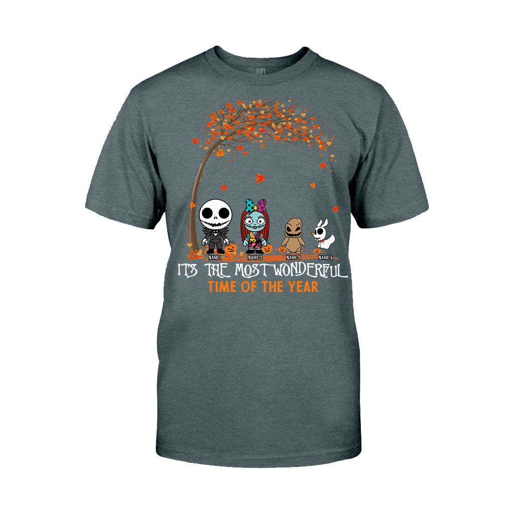Personalized Halloween T-shirt & Hoodie with Custom Names for Family T-shirt & Hoodie GradoCreations