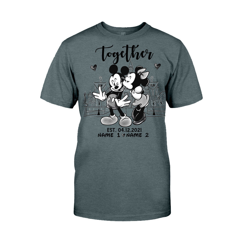 Personalized Couple Mouse T-shirt & Hoodie Gift for Anniversary T-shirt & Hoodie GradoCreations