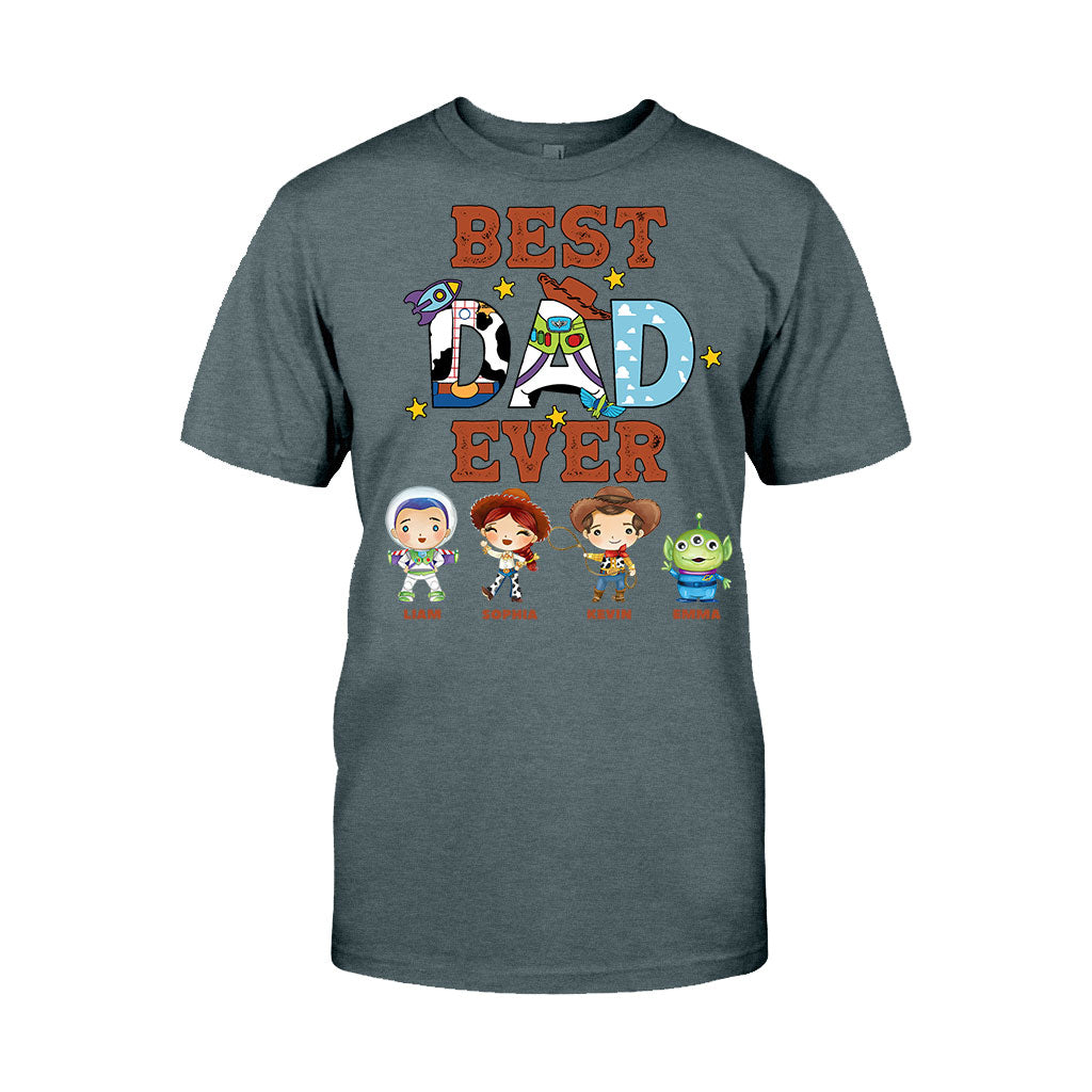 Personalized Best Dad Ever T-shirt and Hoodie Gift for Father's Day T-shirt & Hoodie GradoCreations