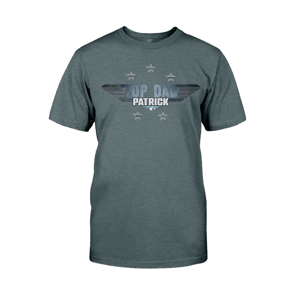 Personalized Top Dad T-shirt & Hoodie Gift with Custom Name T-shirt & Hoodie GradoCreations