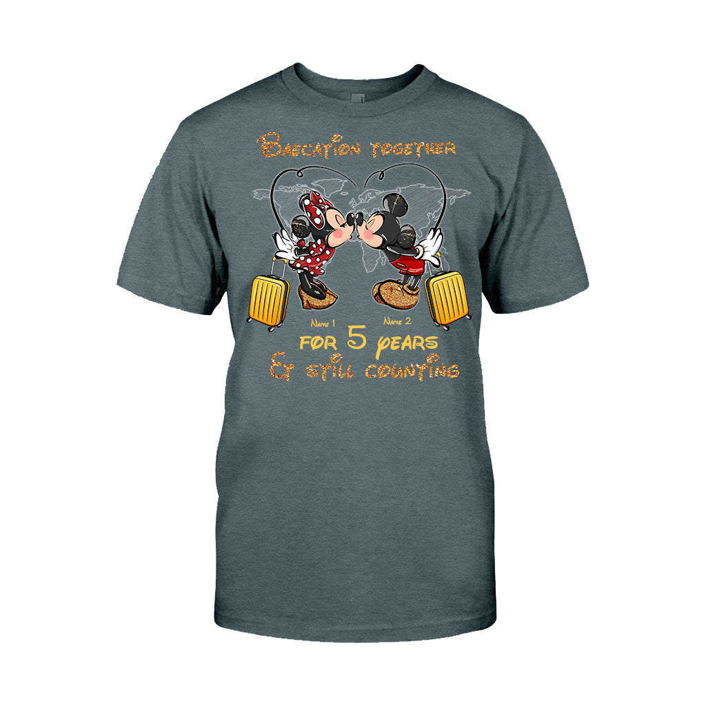 Personalized Couple Travel T-shirt & Hoodie Custom Name Gift T-shirt & Hoodie GradoCreations