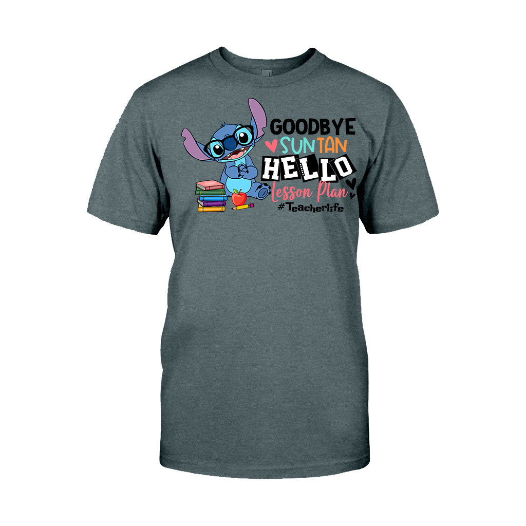 Personalized Teacher T-shirt & Hoodie Goodbye Suntan Lesson Plan Gift T-shirt & Hoodie GradoCreations