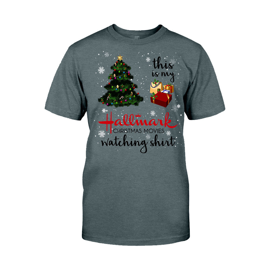 Personalized Hallmark Christmas Movies Watching T-shirt & Hoodie T-shirt & Hoodie GradoCreations