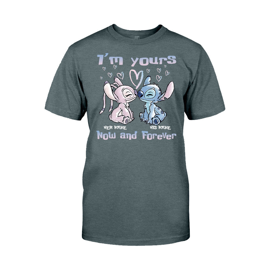 Personalized Ohana Couples T-shirt & Hoodie Gift Set T-shirt & Hoodie GradoCreations