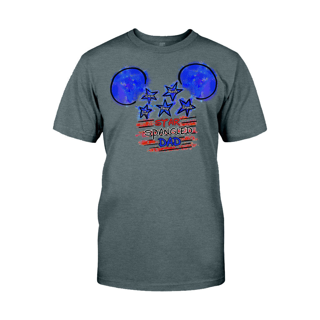 Personalized Star Spangled Dad T-Shirt & Hoodie Gift for Father's Day T-shirt & Hoodie GradoCreations