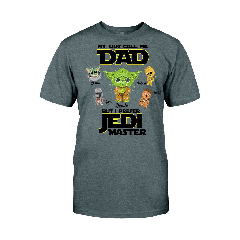 Personalized Jedi Master T-shirt for Dad with Custom Names T-shirt & Hoodie GradoCreations