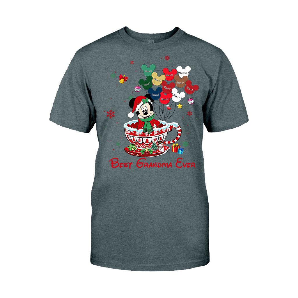 Personalized Christmas T-shirt & Hoodie for Grandma - Best Grandma Ever Gift T-shirt & Hoodie GradoCreations