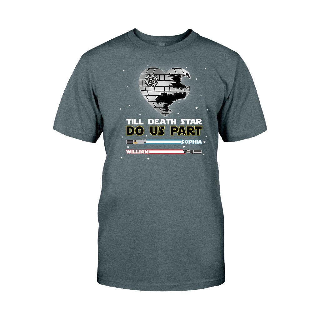 Personalized Till Death Star Do Us Part Couple T-shirt & Hoodie Gift T-shirt & Hoodie GradoCreations
