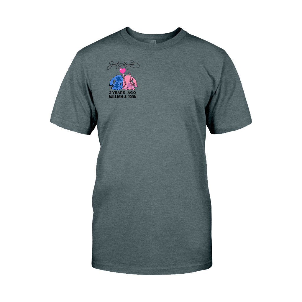 Personalized Just Married Couple T-Shirt & Hoodie Gift Idea T-shirt & Hoodie GradoCreations