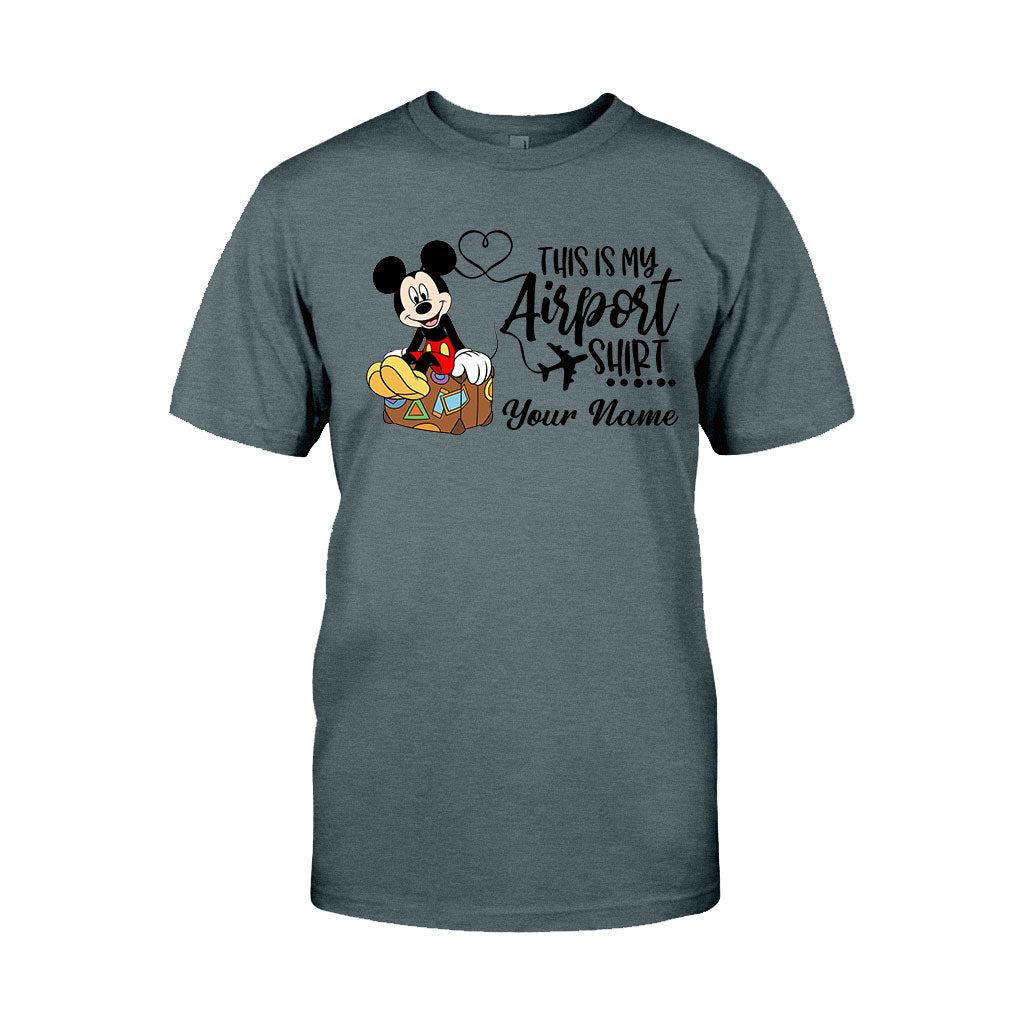 Personalized Airport Shirt Custom Name T-shirt & Hoodie for Travelers T-shirt & Hoodie GradoCreations