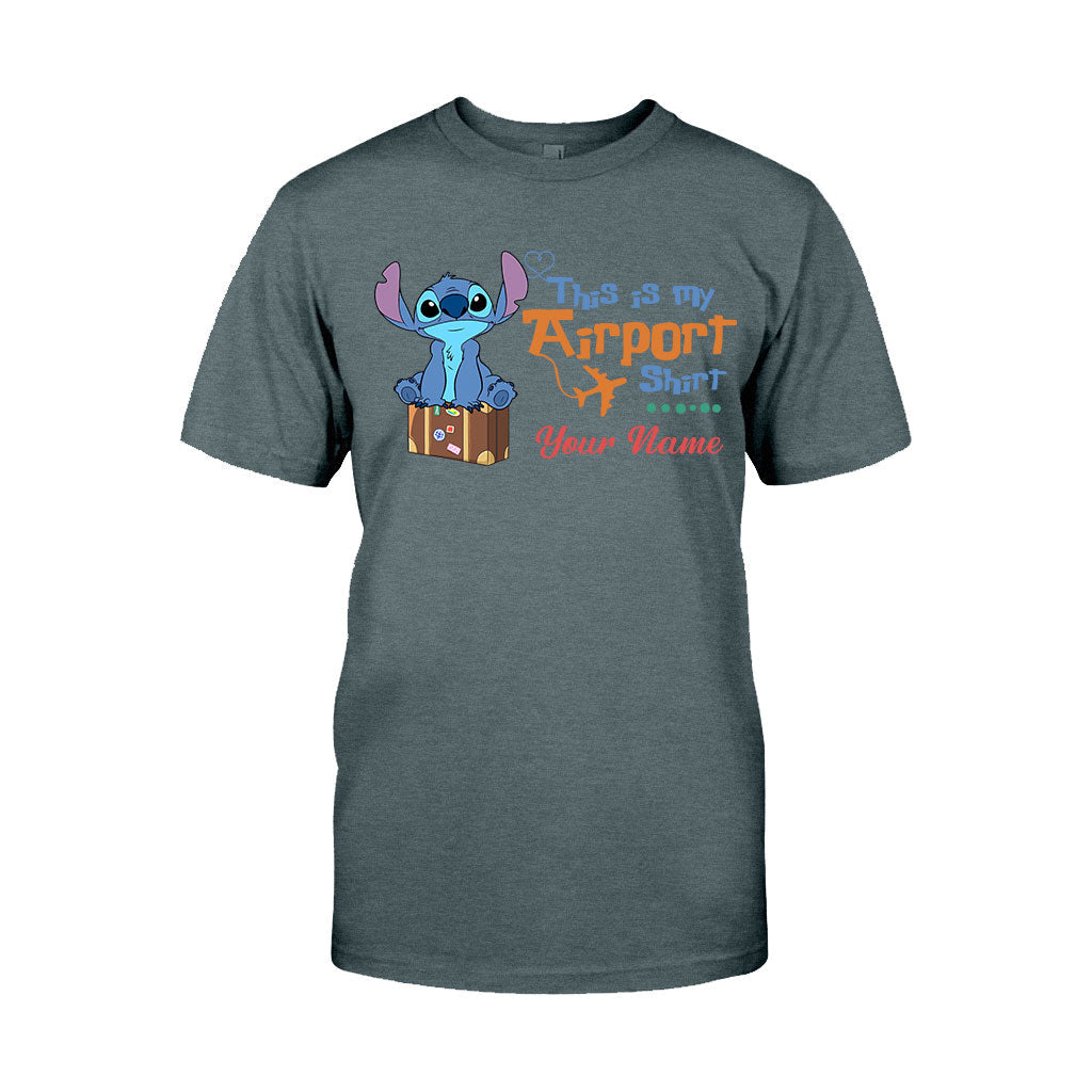 Personalized Ohana Airport T-shirt & Hoodie Custom Name Gift T-shirt & Hoodie GradoCreations