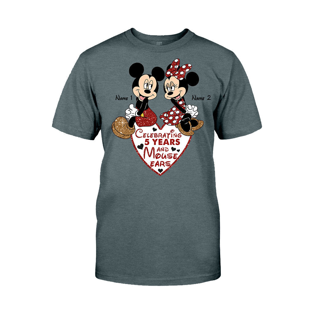 Personalized Couple Mouse T-shirt & Hoodie Gift for Anniversary T-shirt & Hoodie GradoCreations