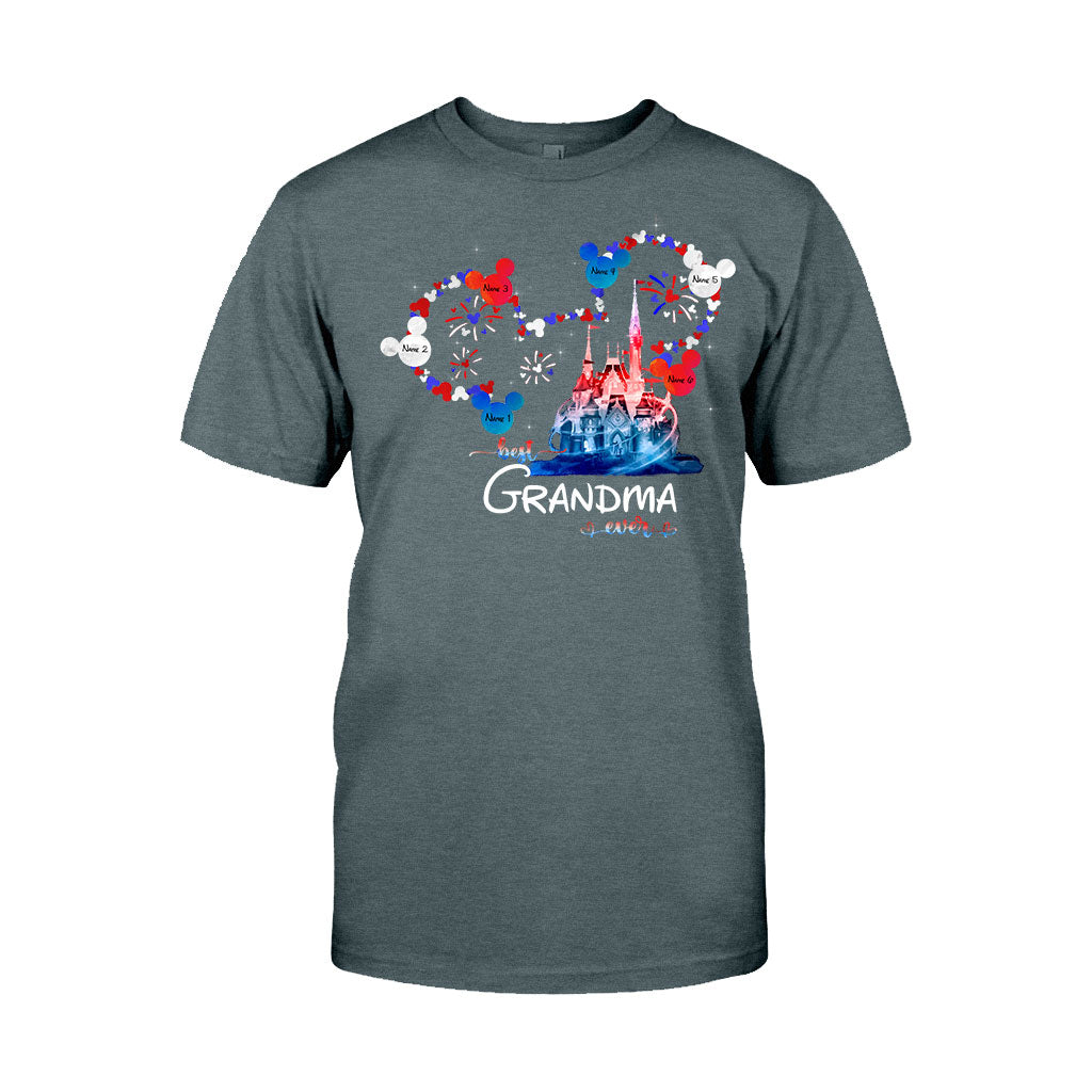 Personalized Best Grandma Ever T-shirt & Hoodie for Independence Day Gift T-shirt & Hoodie GradoCreations