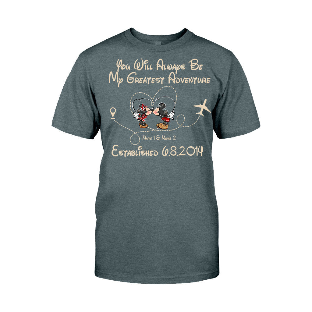 Personalized Couple Mouse T-shirt & Hoodie Gift for Valentine’s Day T-shirt & Hoodie GradoCreations