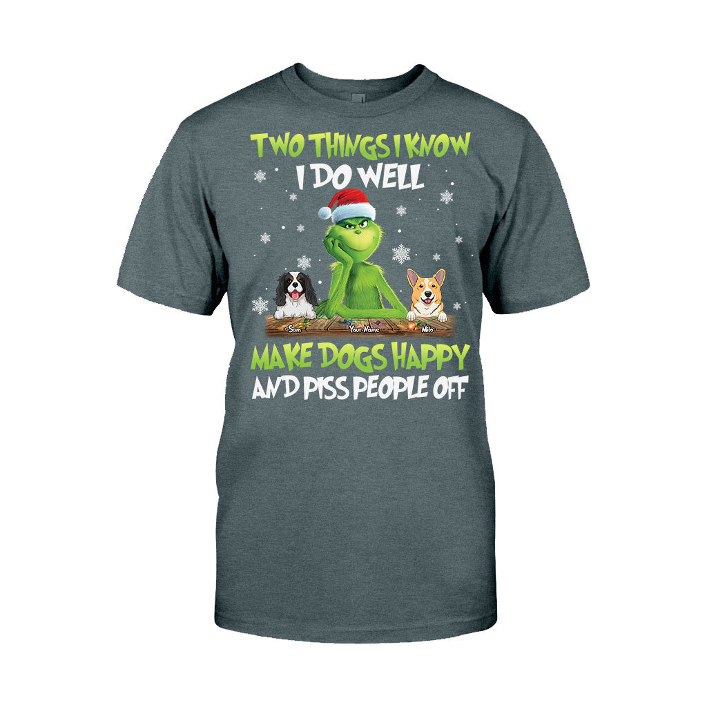 Personalized Grinch Christmas T-Shirt & Hoodie Gift for Dog Lovers T-shirt & Hoodie GradoCreations