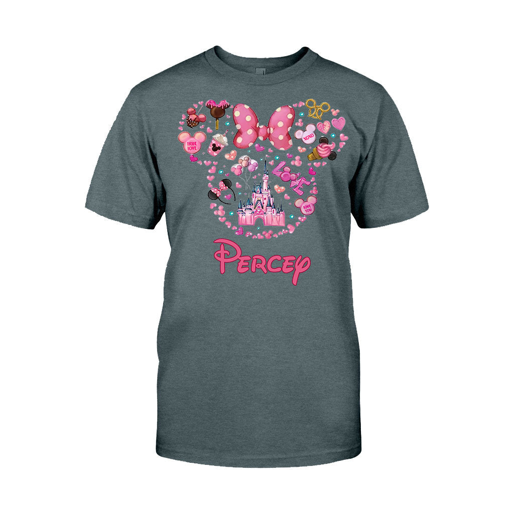 Personalized Christmas Mouse T-shirt & Hoodie Custom Name Gift T-shirt & Hoodie GradoCreations