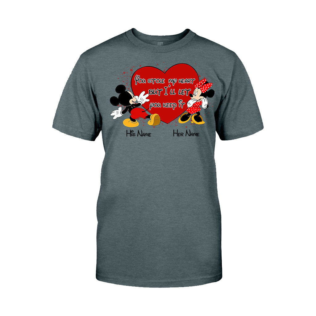 Personalized Couple Mouse T-shirt & Hoodie with Names Gift T-shirt & Hoodie GradoCreations