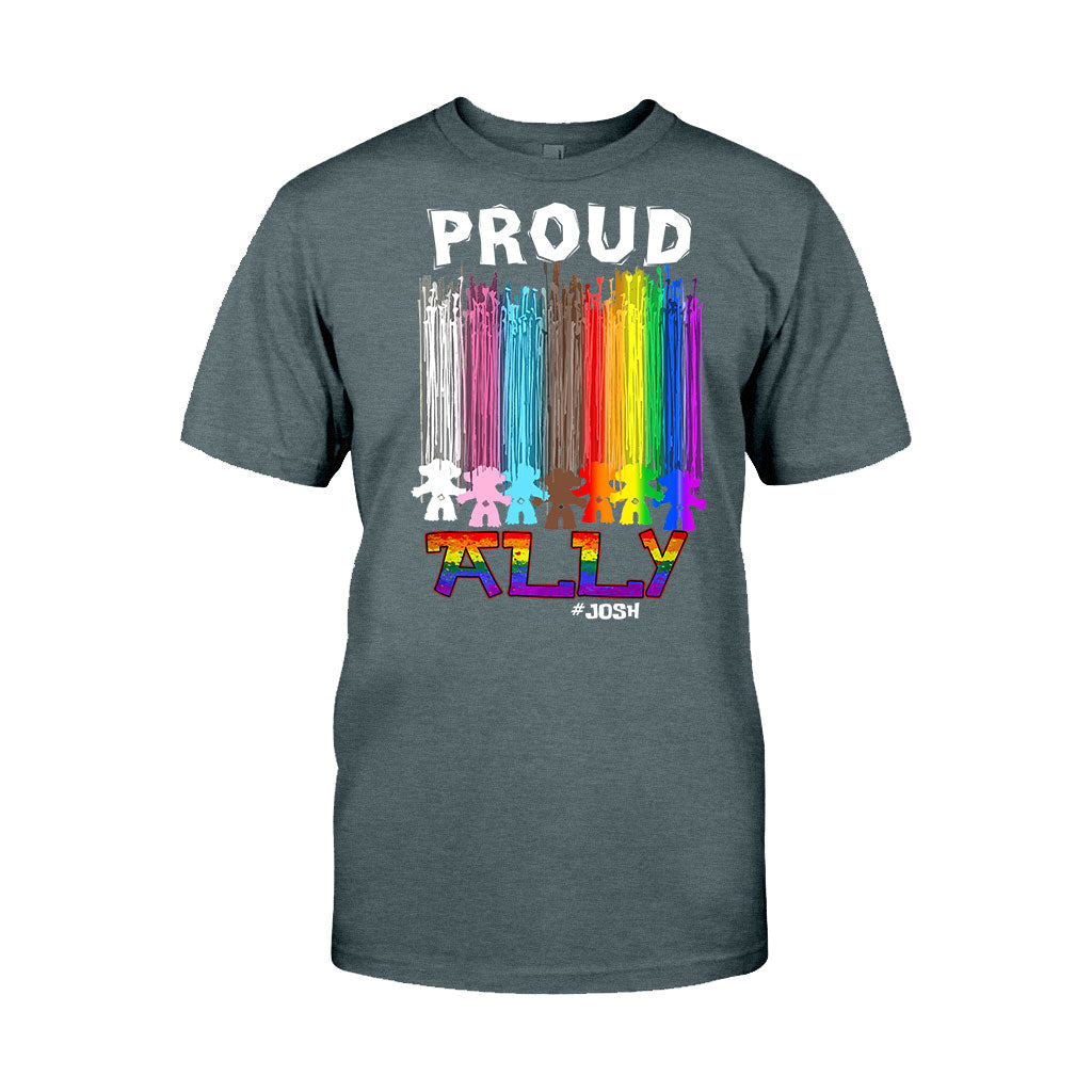 Personalized Proud Ally LGBT T-shirt & Hoodie for Everyone T-shirt & Hoodie GradoCreations