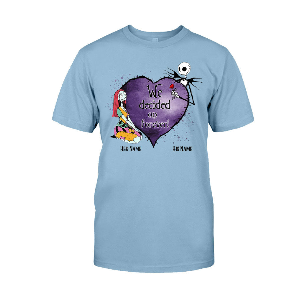 Personalized Couple T-Shirt & Hoodie Custom Names Gift T-shirt & Hoodie GradoCreations