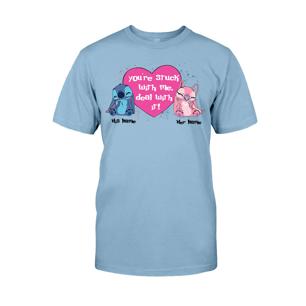 Personalized Couple T-shirt and Hoodie You're Stuck With Me Gift T-shirt & Hoodie GradoCreations