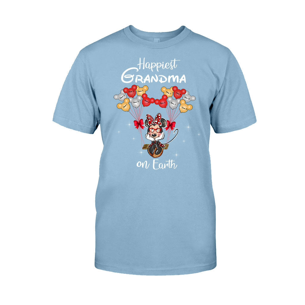 Personalized Grandma T-Shirt & Hoodie with Happiest Grandma Design T-shirt & Hoodie GradoCreations